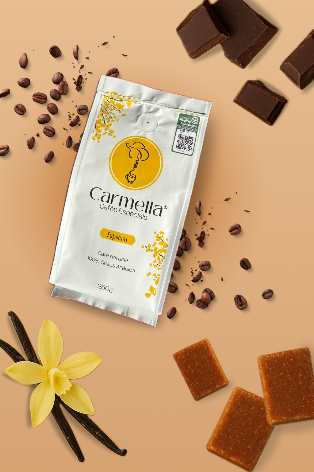 Chocolate, baunilha e rapadura